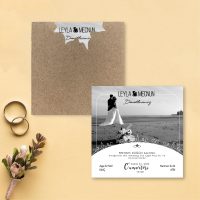 Gelin Damat Resimli Nikah Davetiyesi